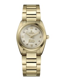 「Vivienne Westwood/ヴィヴィアン・ウエストウッド」タヴィストック - レディース シャンパン サンレイ ダイヤル & ゴールド ブレスレット