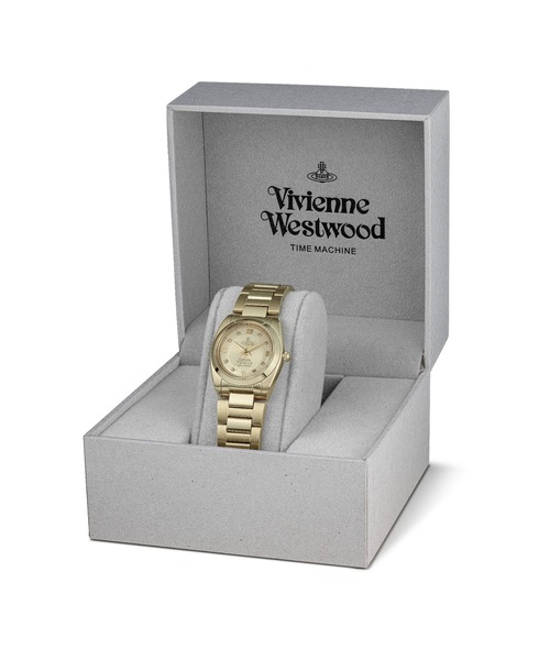 Vivienne Westwood(ヴィヴィアンウエストウッド)の「「Vivienne Westwood/ヴィヴィアン・ウエストウッド」タヴィストック - レディース シャンパン サンレイ ダイヤル & ゴールド ブレスレット(アナログ腕時計・レディース・ゴールド・28mm)」の8枚目の写真