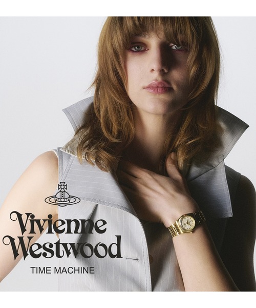 Vivienne Westwood(ヴィヴィアンウエストウッド)の「「Vivienne Westwood/ヴィヴィアン・ウエストウッド」タヴィストック - レディース シャンパン サンレイ ダイヤル & ゴールド ブレスレット(アナログ腕時計・レディース・ゴールド・28mm)」の9枚目の写真