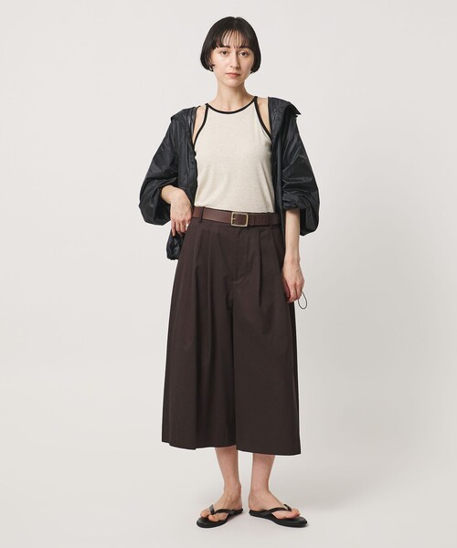 UNITED ARROWS(ユナイテッドアローズ)の「ギャバ クロップド パンツ(その他パンツ・レディース・オフホワイト/ダークブラウン/ブラック・36/38)」の12枚目の写真