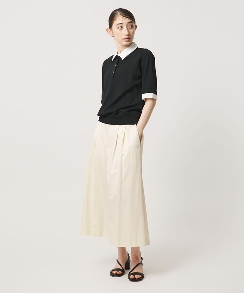 UNITED ARROWS(ユナイテッドアローズ)の「ギャバ クロップド パンツ(その他パンツ・レディース・オフホワイト/ダークブラウン/ブラック・36/38)」の17枚目の写真