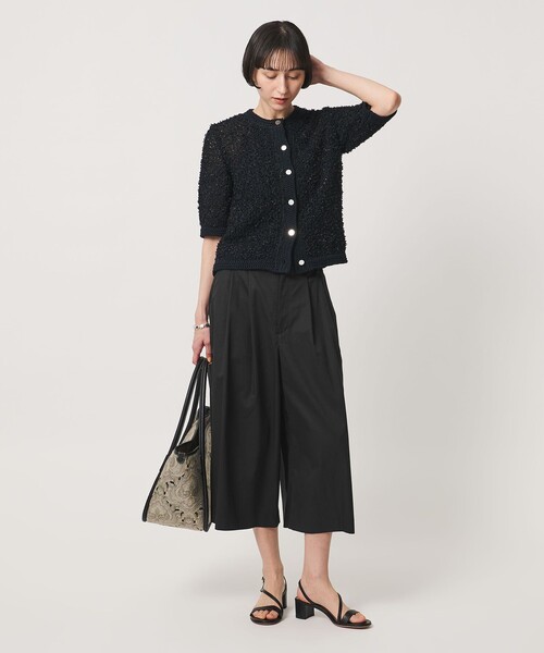 UNITED ARROWS(ユナイテッドアローズ)の「ギャバ クロップド パンツ(その他パンツ・レディース・オフホワイト/ダークブラウン/ブラック・36/38)」の19枚目の写真