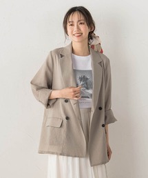 Droite lautreamont（ドロワットロートレアモン）の「シアー麻調合繊ジャケット（テーラードジャケット）」