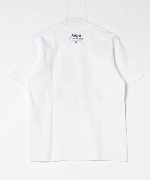 AAPE BY A BATHING APE(エーエイプバイアベイシングエイプ)の「AAPE BASIC TEE(Tシャツ/カットソー・メンズ・ブラック/ホワイト・MEDIUM/SMALL/LARGE/XX-LARGE/X-LARGE)」の4枚目の写真