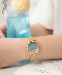 OLIVIA BURTON | 「OLIVIA BURTON/オリビアバートン」シグネチャー - 30mm アジュール ゴールド メッシュ(アナログ腕時計)
