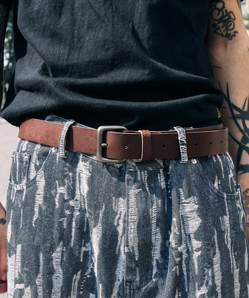 Subciety(サブサエティ)の「Italian leather belt(ベルト・メンズ・ブラウン/ブラック・FREE)」の11枚目の写真