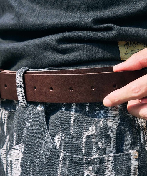 Subciety(サブサエティ)の「Italian leather belt(ベルト・メンズ・ブラウン/ブラック・FREE)」の13枚目の写真