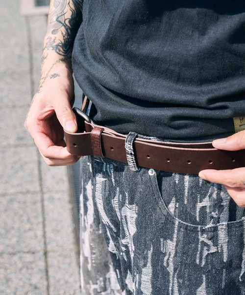 Subciety(サブサエティ)の「Italian leather belt(ベルト・メンズ・ブラウン/ブラック・FREE)」の14枚目の写真