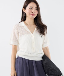 透かし柄ポロニット