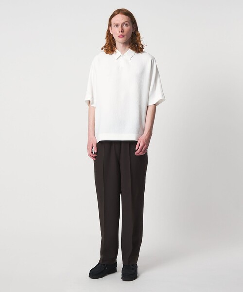 UNITED ARROWS & SONS by DAISUKE OBANA(ユナイテッドアローズアンドサンズバイダイスケオバナ)の「<D.O UNITED ARROWS BY DAISUKE OBANA>ESSENS Ⅰ D/SSL PL SHIRT 26SS/ポロシャツ(ポロシャツ・メンズ・ホワイト/ブラック・XL/S/L/M)」の4枚目の写真