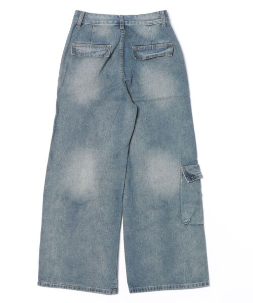 Figments(フィグメンツ)の「アシメフラップバギー(デニムパンツ・レディース・ブラック/インディゴブルー・MEDIUM/SMALL/LARGE)」の17枚目の写真