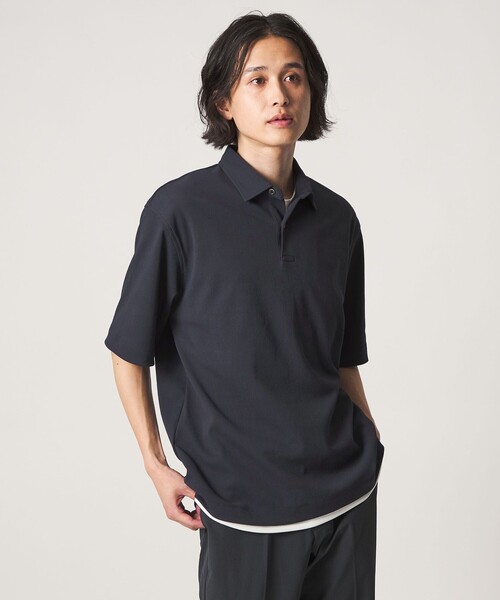 A DAY IN THE LIFE UNITED ARROWS(アデイインザライフユナイテッドアローズ)の「ドライ ドビー リラックス ポロシャツ-吸水速乾-<A DAY IN THE LIFE>(Tシャツ/カットソー・メンズ・ライトグレー/ブラック/ネイビー・L/M)」の3枚目の写真