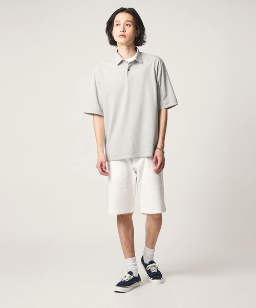 A DAY IN THE LIFE UNITED ARROWS(アデイインザライフユナイテッドアローズ)の「ドライ ドビー リラックス ポロシャツ-吸水速乾-<A DAY IN THE LIFE>(Tシャツ/カットソー・メンズ・ライトグレー/ブラック/ネイビー・L/M)」の5枚目の写真