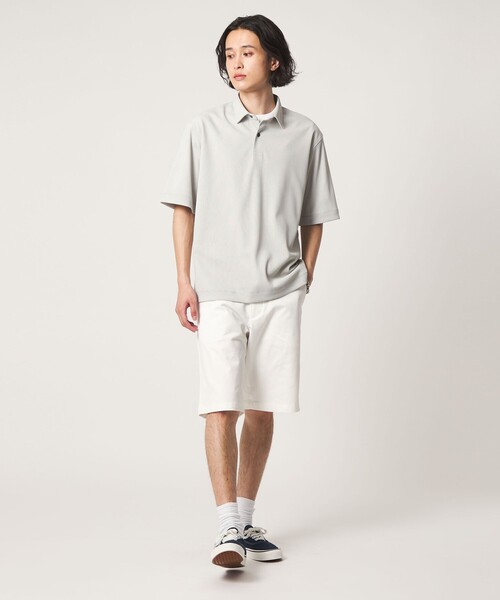 A DAY IN THE LIFE UNITED ARROWS(アデイインザライフユナイテッドアローズ)の「ドライ ドビー リラックス ポロシャツ-吸水速乾-<A DAY IN THE LIFE>(Tシャツ/カットソー・メンズ・ライトグレー/ブラック/ネイビー・L/M)」の6枚目の写真