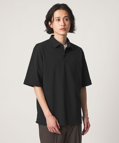 A DAY IN THE LIFE UNITED ARROWS(アデイインザライフユナイテッドアローズ)の「ドライ ドビー リラックス ポロシャツ-吸水速乾-<A DAY IN THE LIFE>(Tシャツ/カットソー・メンズ・ライトグレー/ブラック/ネイビー・L/M)」の7枚目の写真