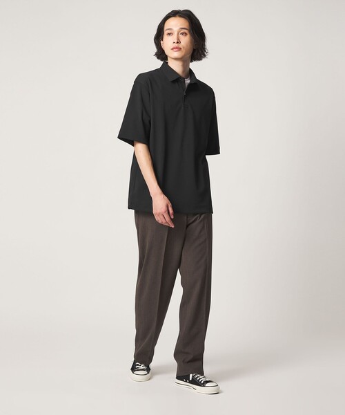 A DAY IN THE LIFE UNITED ARROWS(アデイインザライフユナイテッドアローズ)の「ドライ ドビー リラックス ポロシャツ-吸水速乾-<A DAY IN THE LIFE>(Tシャツ/カットソー・メンズ・ライトグレー/ブラック/ネイビー・L/M)」の9枚目の写真