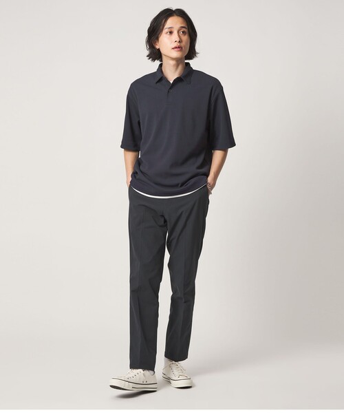 A DAY IN THE LIFE UNITED ARROWS(アデイインザライフユナイテッドアローズ)の「ドライ ドビー リラックス ポロシャツ-吸水速乾-<A DAY IN THE LIFE>(Tシャツ/カットソー・メンズ・ライトグレー/ブラック/ネイビー・L/M)」の12枚目の写真