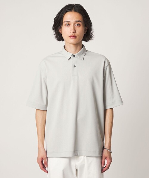A DAY IN THE LIFE UNITED ARROWS(アデイインザライフユナイテッドアローズ)の「ドライ ドビー リラックス ポロシャツ-吸水速乾-<A DAY IN THE LIFE>(Tシャツ/カットソー・メンズ・ライトグレー/ブラック/ネイビー・L/M)」の13枚目の写真