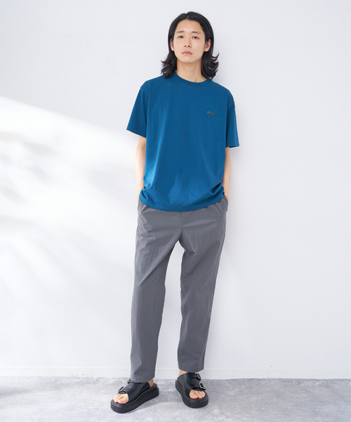 UNIVERSAL OVERALL(ユニバーサルオーバーオール)の「UNIVERSAL OVERALL 別注 シルケット LOGO T-SH(Tシャツ/カットソー・メンズ・ブラック/ネイビー/ホワイト・LARGE/MEDIUM/SMALL)」の20枚目の写真