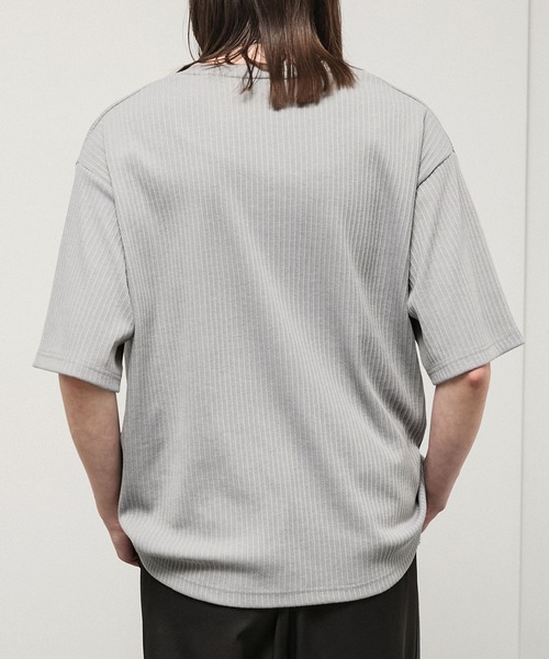 Alfred Alex(アルフレッドアレックス)の「【Alfred Alex】Refined Rib Regular Fit Henley Tee / テレコリブ レギュラーフィット ヘンリーネックTシャツ(Tシャツ/カットソー・メンズ・ブラック/チャコール/グレー/カーキブラウン/オフホワイト・L/M)」の13枚目の写真