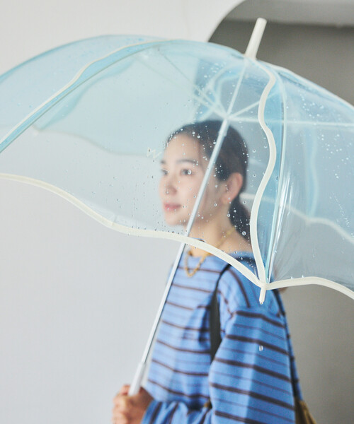 Wpc.（ダブリュピーシー）の「Wpc./ダブリュピーシー [ビニール傘]ウェービーアンブレラ 雨傘 長傘（長傘・レディース・ナチュラル/ラベンダー/ブルー/ブラウン・ONE SIZE）」の14枚目の写真