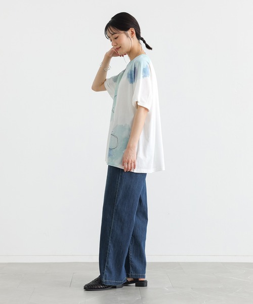n'OrLABEL(ノアールレーベル)の「水彩プリントカットソー(Tシャツ/カットソー・レディース・ピンク/ブルー・FREE)」の12枚目の写真