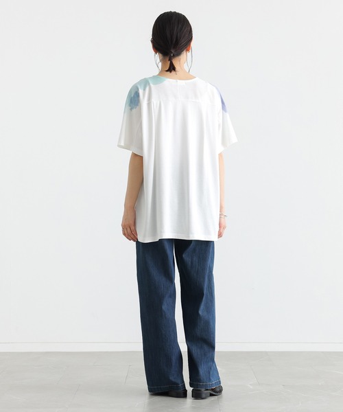 n'OrLABEL(ノアールレーベル)の「水彩プリントカットソー(Tシャツ/カットソー・レディース・ピンク/ブルー・FREE)」の13枚目の写真