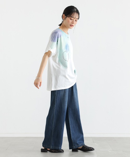 n'OrLABEL(ノアールレーベル)の「水彩プリントカットソー(Tシャツ/カットソー・レディース・ピンク/ブルー・FREE)」の15枚目の写真