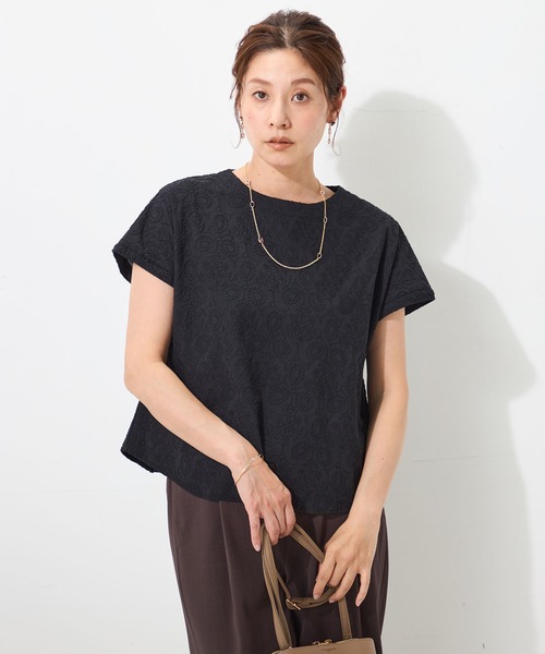 週末価格！レースティーブラウス セール】刺繍レースTブラウス（シャツ/ブラウス）｜GALLORIA