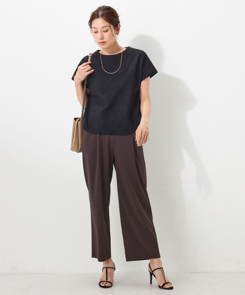 GALLORIA（ギャローリア）の「刺繍レースTブラウス（シャツ/ブラウス・レディース・ホワイト/ブラック・M/LL/L/S）」の4枚目の写真