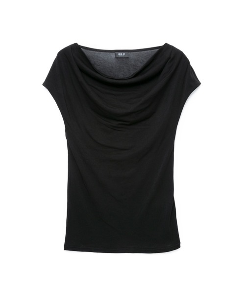 IRIS47(イリスフォーセブン)の「【IRIS 47】veiled tops/ヴェイルド トップス(Tシャツ/カットソー・レディース・ブラック/ホワイト・FREE)」の7枚目の写真