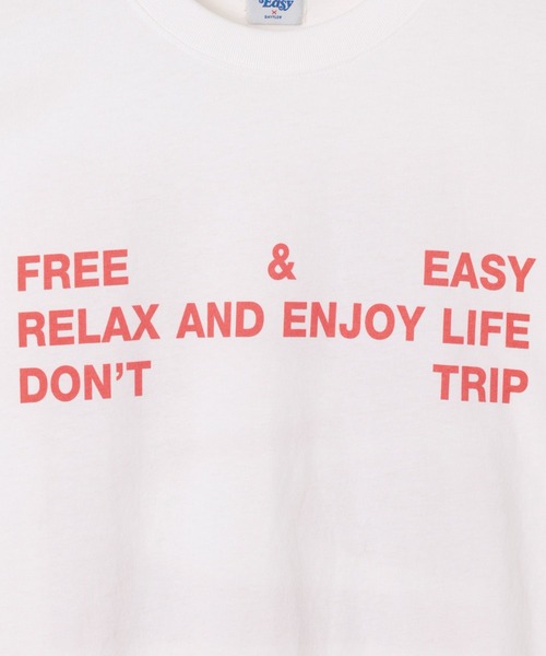 Free&Easy(フリーアンドイージー)の「【Free&Easy(フリーアンドイージー)】別注プリントTシャツ/M(ユニセックス)(Tシャツ/カットソー・メンズ・ネイビー/オフホワイト・MEDIUM/LARGE)」の8枚目の写真