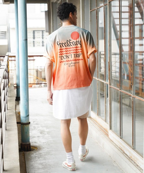 Free&Easy(フリーアンドイージー)の「【Free&Easy(フリーアンドイージー)】別注プリントTシャツ/M(ユニセックス)(Tシャツ/カットソー・メンズ・ネイビー/オフホワイト・MEDIUM/LARGE)」の12枚目の写真