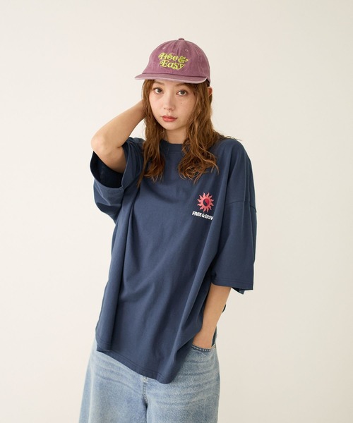 Free&Easy(フリーアンドイージー)の「【Free&Easy(フリーアンドイージー)】別注プリントTシャツ/M(ユニセックス)(Tシャツ/カットソー・メンズ・ネイビー/オフホワイト・MEDIUM/LARGE)」の21枚目の写真