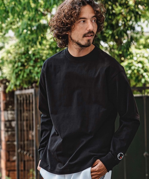 felkod（フィルコッド）の「mlt5732- F Chenille Patch US Cotton Long Sleeve Tee ロングスリーブTシャツ(F26A290)（Tシャツ/カットソー・メンズ・ブラック/ホワイト/ネイビー・M/L/XL/S）」の9枚目の写真