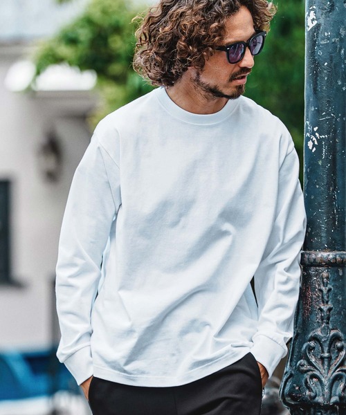 felkod（フィルコッド）の「mlt5732- F Chenille Patch US Cotton Long Sleeve Tee ロングスリーブTシャツ(F26A290)（Tシャツ/カットソー・メンズ・ブラック/ホワイト/ネイビー・M/L/XL/S）」の13枚目の写真