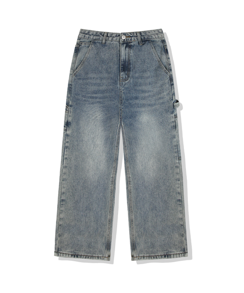BASIC LABEL（ベーシックラベル）の「Loop Carpenter Balloon Wide Washing Denim Pants 4 Color [BLBD_5028]（デニムパンツ・レディース・ブラック/ライトブルー/ブルー/ダークブルー・X-SMALL/SMALL/MEDIUM/LARGE/X-LARGE/2XL）」の3枚目の写真