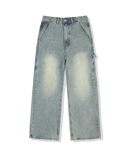 BASIC LABEL（ベーシックラベル）の「Loop Carpenter Balloon Wide Washing Denim Pants 4 Color [BLBD_5028]（デニムパンツ・レディース・ブラック/ライトブルー/ブルー/ダークブルー・X-SMALL/SMALL/MEDIUM/LARGE/X-LARGE/2XL）」の5枚目の写真