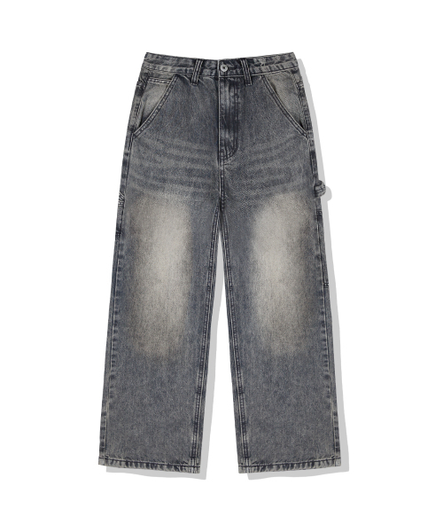 BASIC LABEL（ベーシックラベル）の「Loop Carpenter Balloon Wide Washing Denim Pants 4 Color [BLBD_5028]（デニムパンツ・レディース・ブラック/ライトブルー/ブルー/ダークブルー・X-SMALL/SMALL/MEDIUM/LARGE/X-LARGE/2XL）」の7枚目の写真