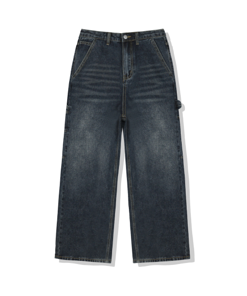 BASIC LABEL（ベーシックラベル）の「Loop Carpenter Balloon Wide Washing Denim Pants 4 Color [BLBD_5028]（デニムパンツ・レディース・ブラック/ライトブルー/ブルー/ダークブルー・X-SMALL/SMALL/MEDIUM/LARGE/X-LARGE/2XL）」の8枚目の写真