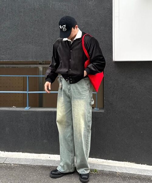 BASIC LABEL（ベーシックラベル）の「Loop Carpenter Balloon Wide Washing Denim Pants 4 Color [BLBD_5028]（デニムパンツ・レディース・ブラック/ライトブルー/ブルー/ダークブルー・X-SMALL/SMALL/MEDIUM/LARGE/X-LARGE/2XL）」の10枚目の写真
