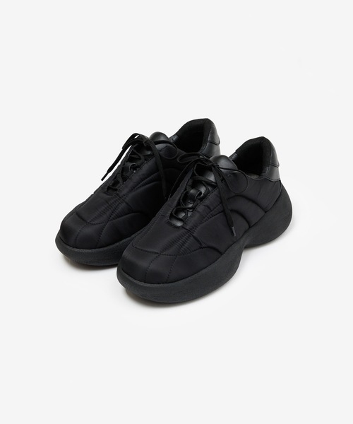 VEIN (ヴェイン)の「ナイロンツイルパファー クリートトレーナー / NY TWILL PUFFER CLEAT TRAINER(スニーカー・メンズ・ブラック・43/42/41)」の5枚目の写真