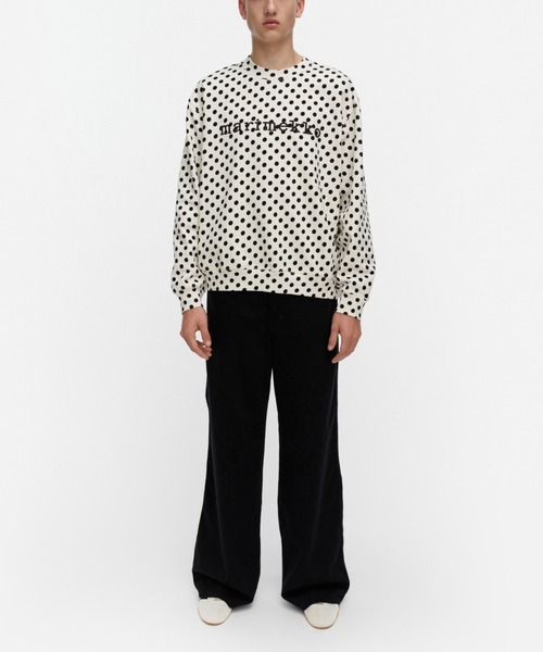 marimekko(マリメッコ)の「【kioski】 Leiot Pallo / sweatshirt(スウェット・レディース・ホワイト・LARGE/SMALL)」の1枚目の写真