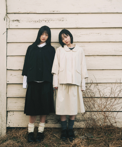 OHESHIO（オヘシオ）の「ROUNDED COLLAR COTTON JACKET, BLACK（その他アウター・レディース・その他・FREE）」の6枚目の写真