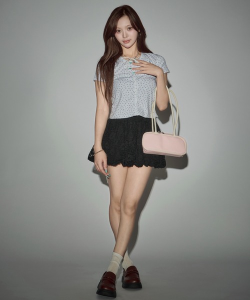 CeLess(セレス)の「All-lace Shorts / 総レースショートパンツ(スウェットパンツ・レディース・ブラック/ホワイト・FREE)」の15枚目の写真