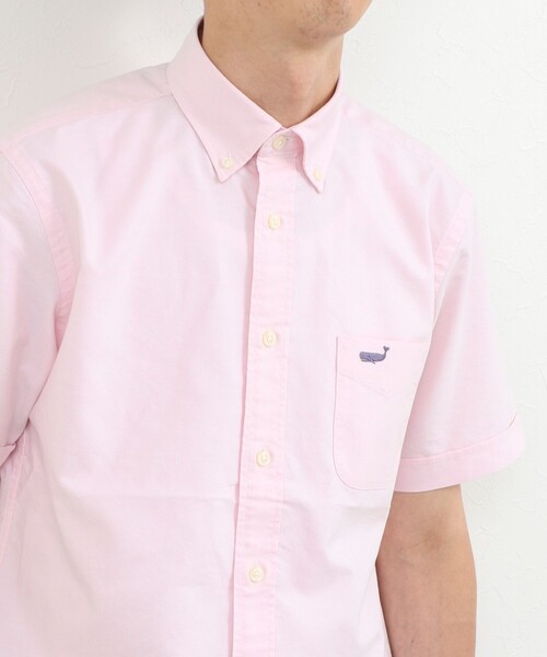 NOLLEY’S(ノーリーズ)の「クジラBD S/S サッカー/オックス 半袖シャツ 26SS(シャツ/ブラウス・メンズ・ブラック系その他/サックスブルー/ネイビー/ホワイト/ピンク・S/XL/L/M)」の5枚目の写真