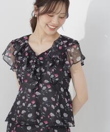 PROPORTION BODY DRESSING | フラワープリントペプラムブラウス / 1216210701(シャツ/ブラウス)