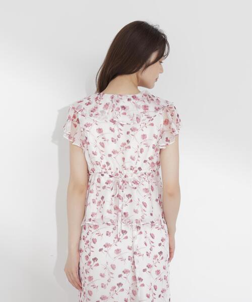 PROPORTION BODY DRESSING(プロポーションボディドレッシング)の「フラワープリントペプラムブラウス / 1216210701(シャツ/ブラウス・レディース・ホワイト系その他/ブラック・SMALL/MEDIUM)」の11枚目の写真