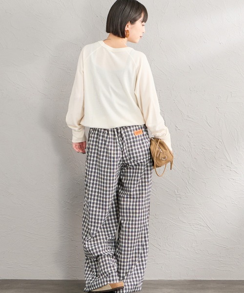 HANES（ヘインズ）の「[HANES/ヘインズ] サーマル クルーネックロングスリーブカットソー（Tシャツ/カットソー・レディース・オフホワイト/レッド/グレー・L/M）」の11枚目の写真