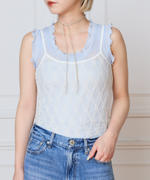 IENA LA BOUCLE ダイヤlaceキャミソール
